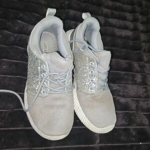 Cape Robbin Silver Glitter Sneakers